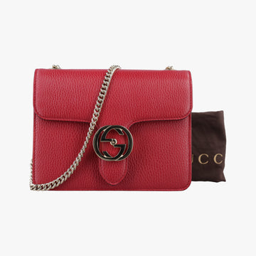 Interlocking G Red Leather 510304 I025750574インターロッキングG レッド レザー 510304 I025750574