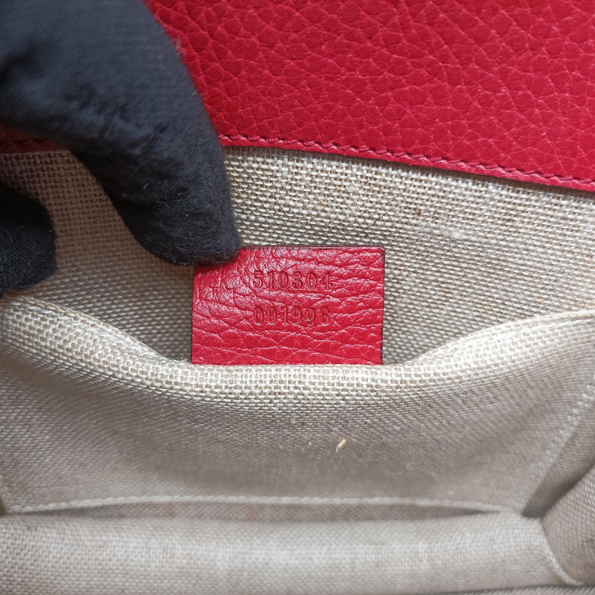 Interlocking G Red Leather 510304 I025750574インターロッキングG レッド レザー 510304 I025750574