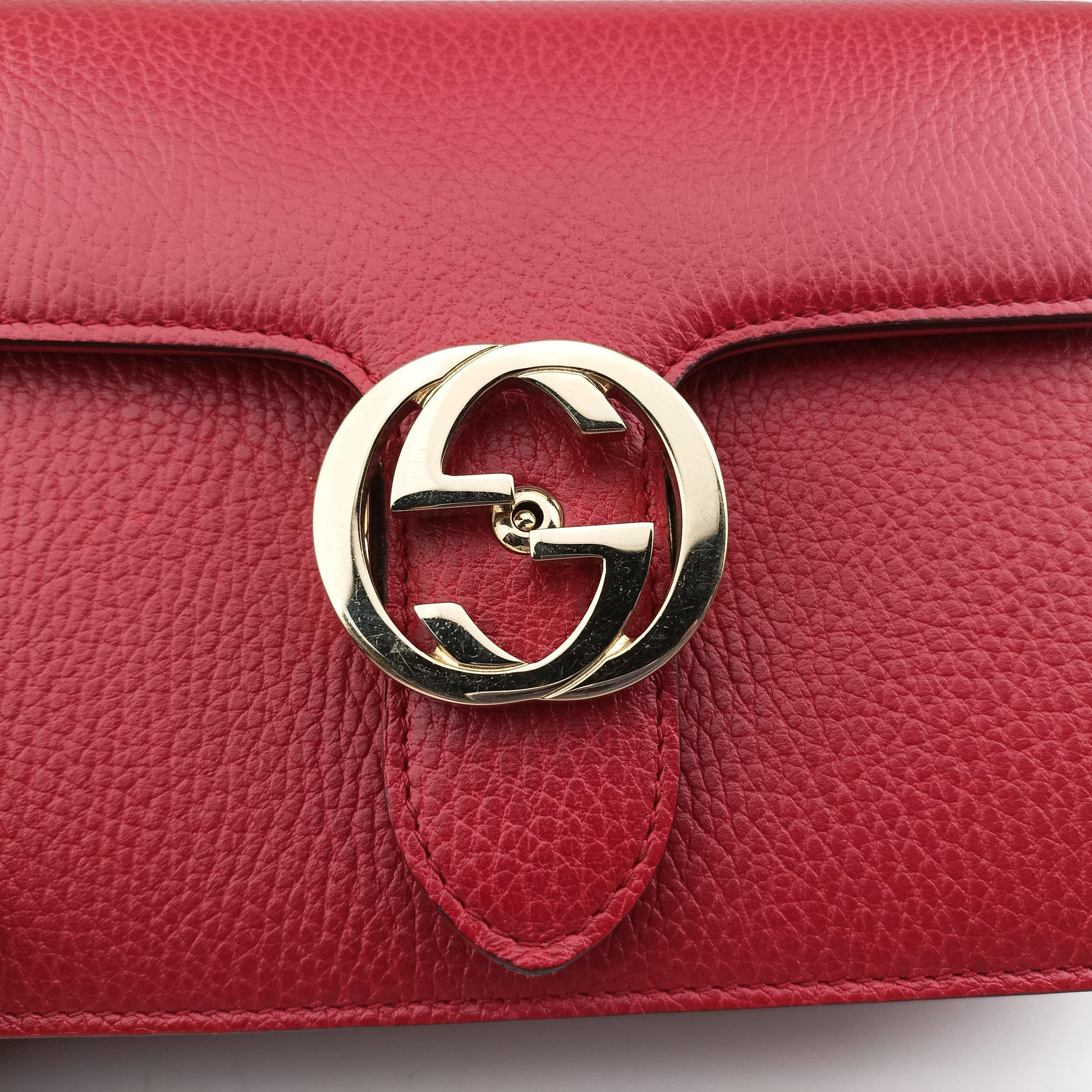 Interlocking G Red Leather 510304 I025750574インターロッキングG レッド レザー 510304 I025750574