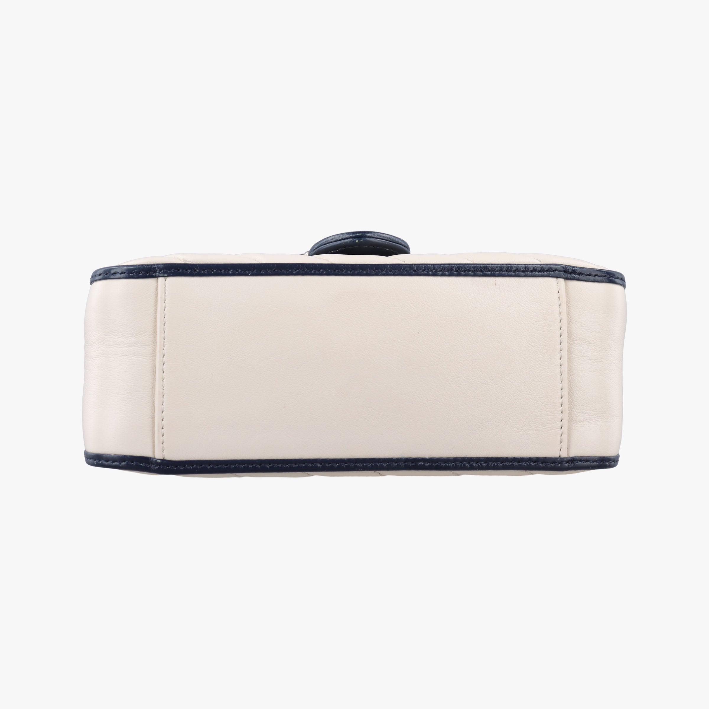 GG Marmont White×navy Leather 583571 E033139517GGマーモント ホワイト×ネイビー レザー 583571 E033139517