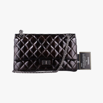 2.55 double flap Matelasse Burgundy Patent Leather A37587 157861282.55 ダブルフラップマトラッセ ワインレッド パテント A37587 15786128