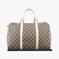 GG plus Spring Joy GG Supreme BEIGE×WHITE PVC coated canvas×leather 193603 A6915278GGプラス ジョイ GGスプリーム ベージュ×ホワイト PVCコーティングキャンバス×レザー 193603 A6915278