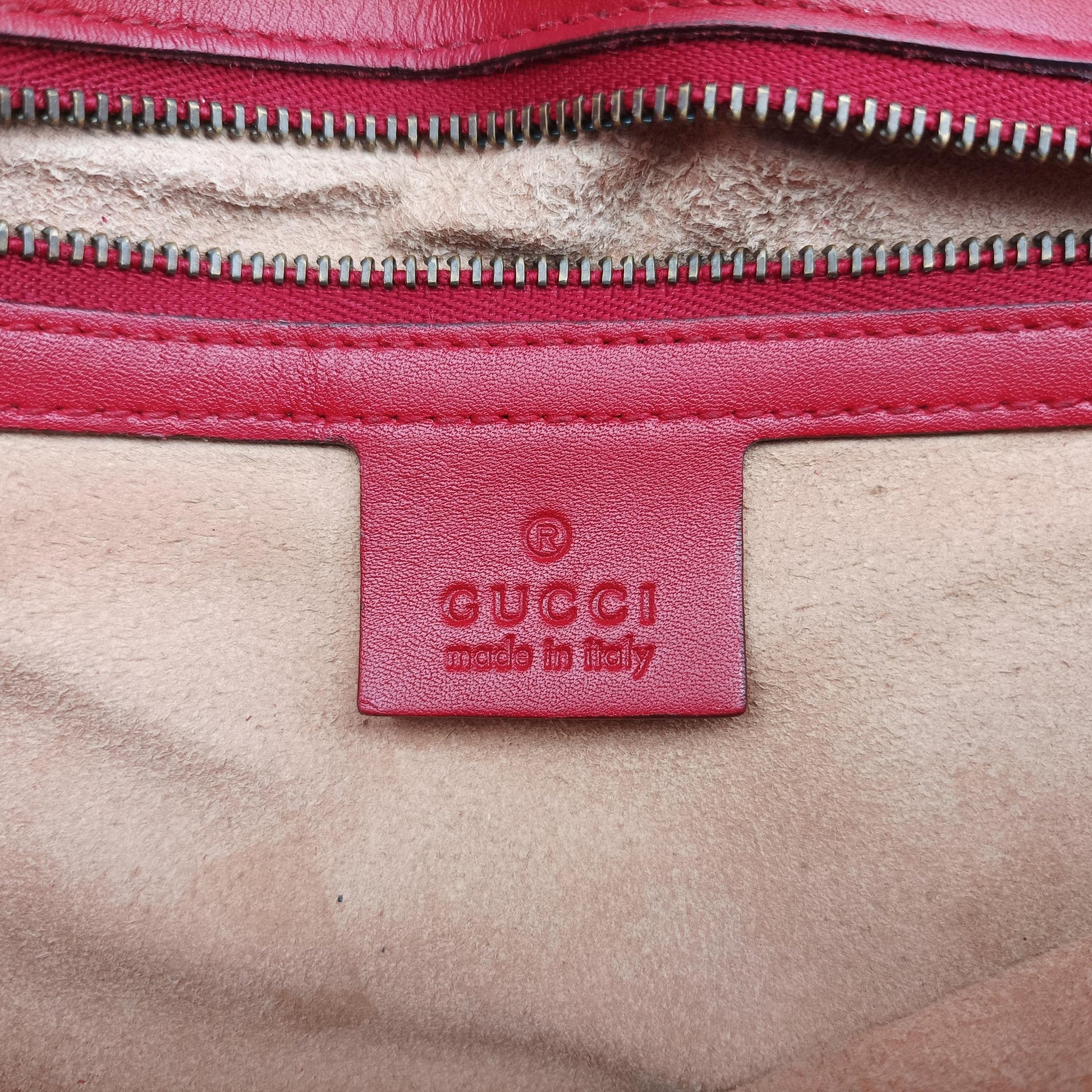 GG Marmont Red Leather 443497 E022040071GGマーモント レッド レザー 443497 E022040071
