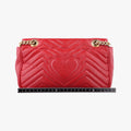 GG Marmont Red Leather 443497 E022040071GGマーモント レッド レザー 443497 E022040071