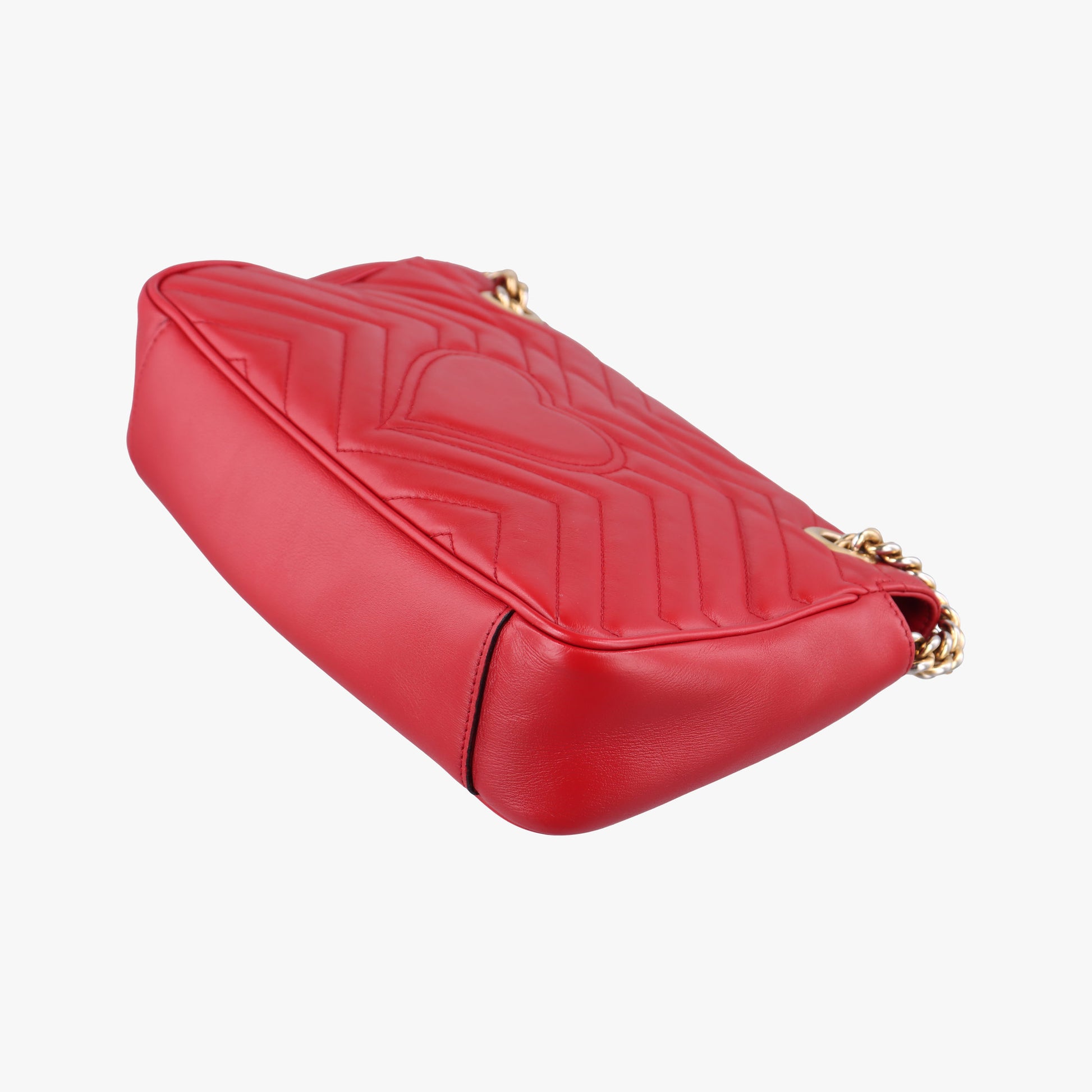 GG Marmont Red Leather 443497 E022040071GGマーモント レッド レザー 443497 E022040071