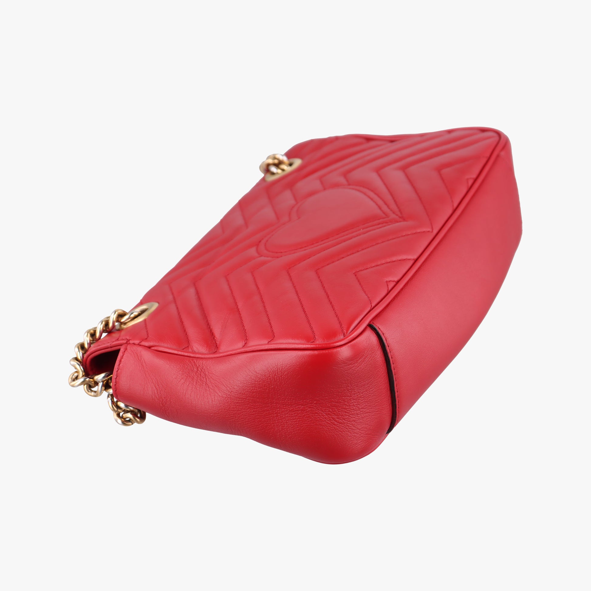 GG Marmont Red Leather 443497 E022040071GGマーモント レッド レザー 443497 E022040071