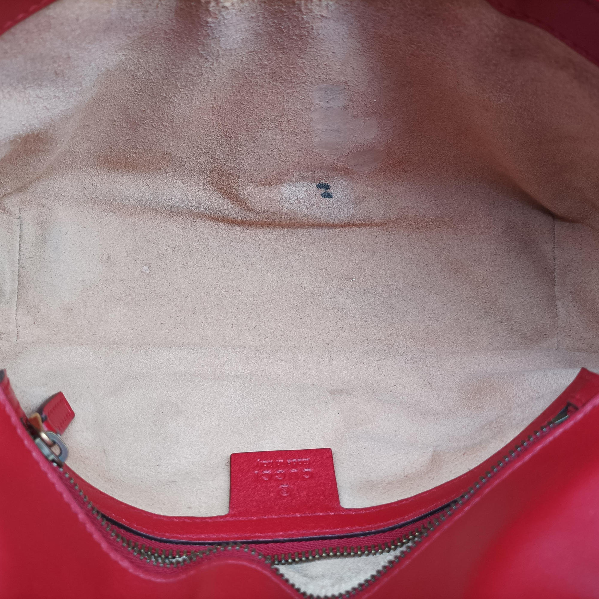 GG Marmont Red Leather 443497 E022040071GGマーモント レッド レザー 443497 E022040071