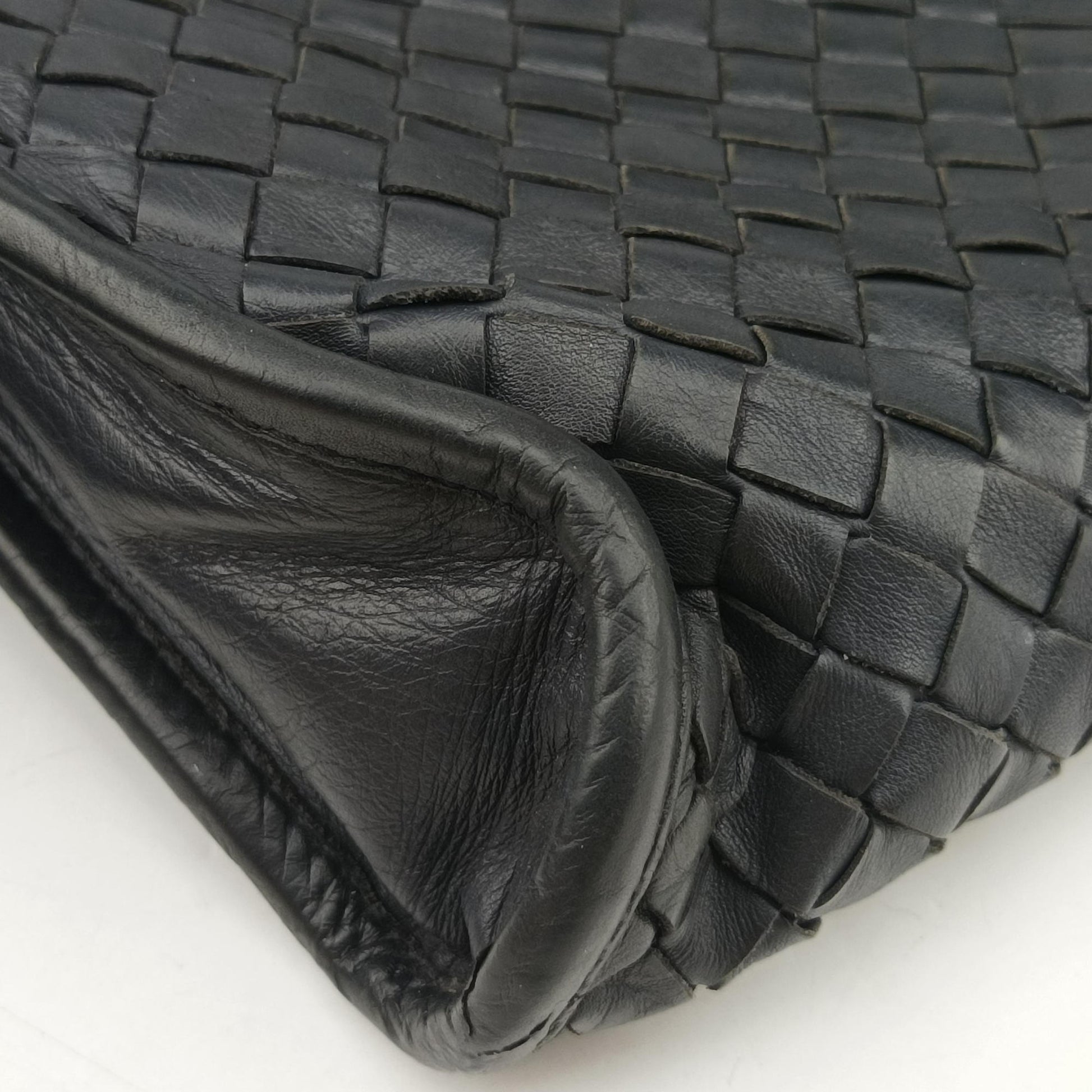 Intrecciato Black lambskin B00800840Iイントレチャート ブラック ラムスキン B00800840I