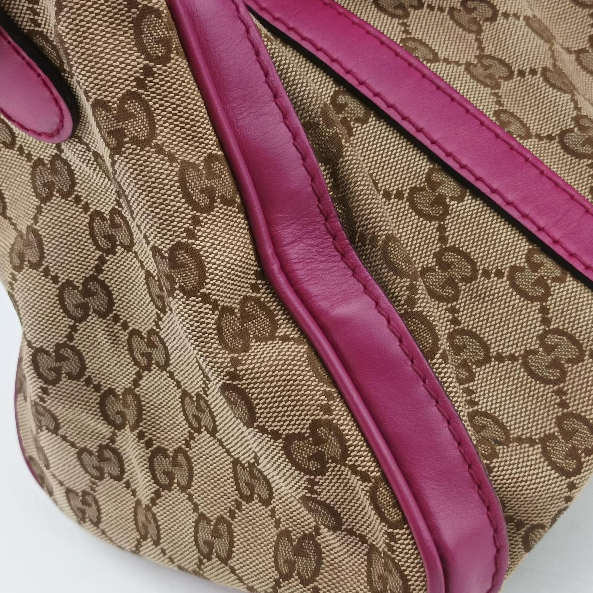 Sherry Line beige×rose Canvas×Leather 247205 C015392243シェリーライン ベージュ×ローズ キャンバス×レザー 247205 C015392243