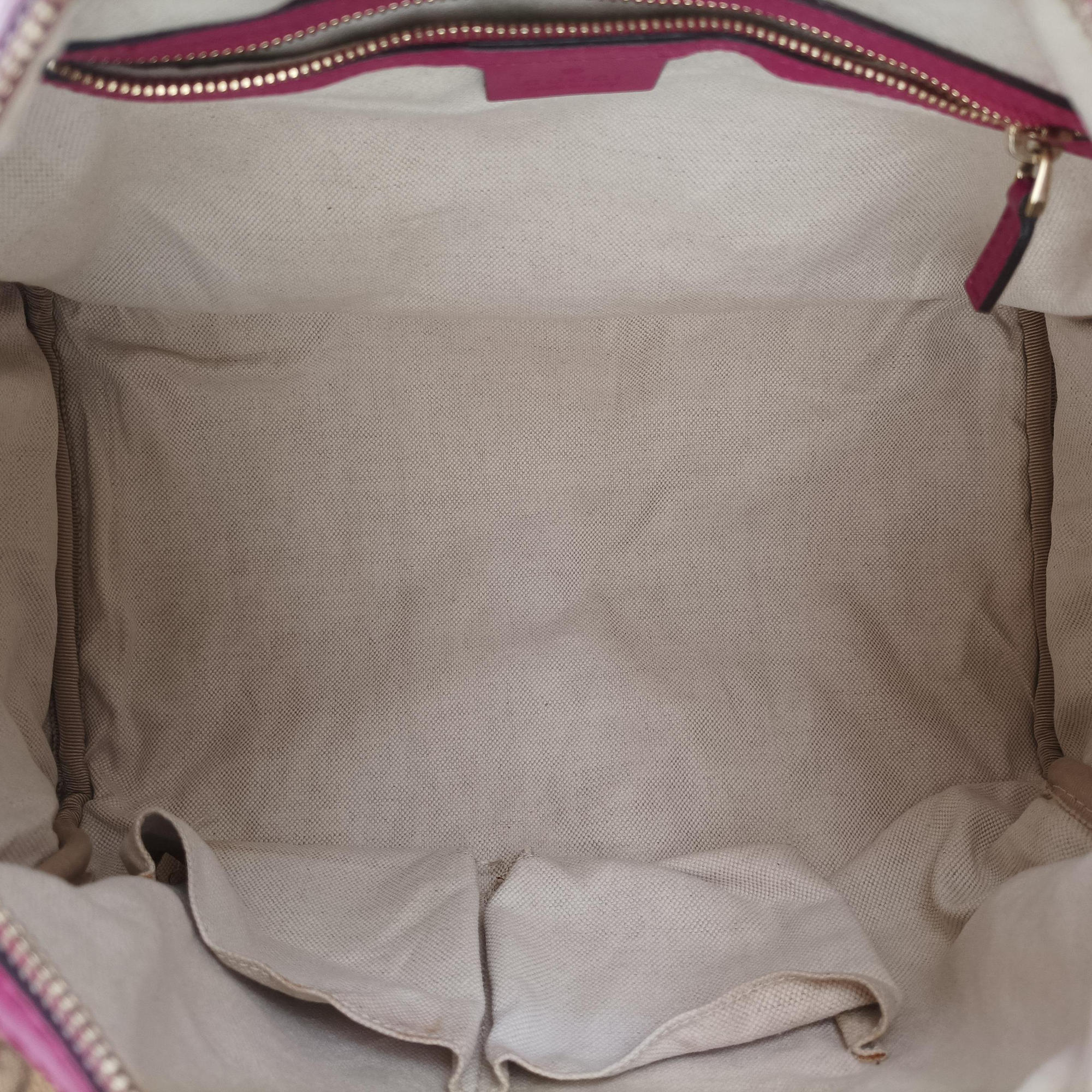 Sherry Line beige×rose Canvas×Leather 247205 C015392243シェリーライン ベージュ×ローズ キャンバス×レザー 247205 C015392243