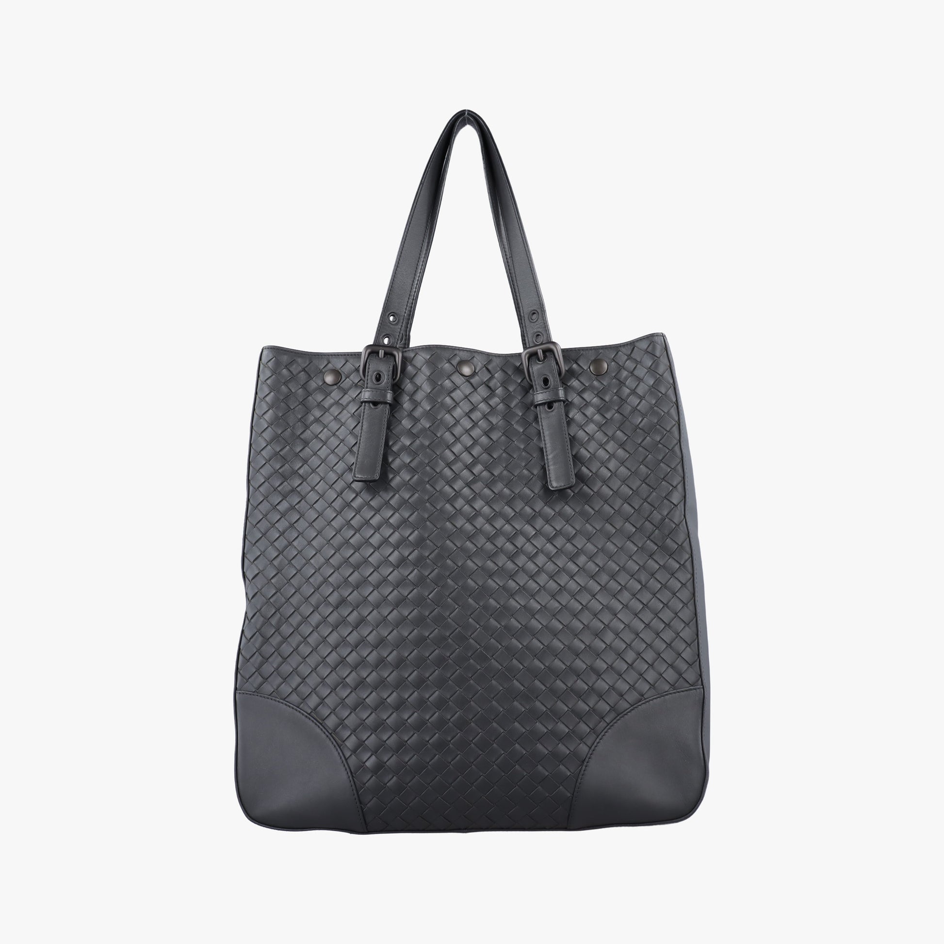 Intrecciato Shopper Acatl Grey lambskin B01745346Vイントレチャート ショッパー アキャトル グレー ラムスキン B01745346V