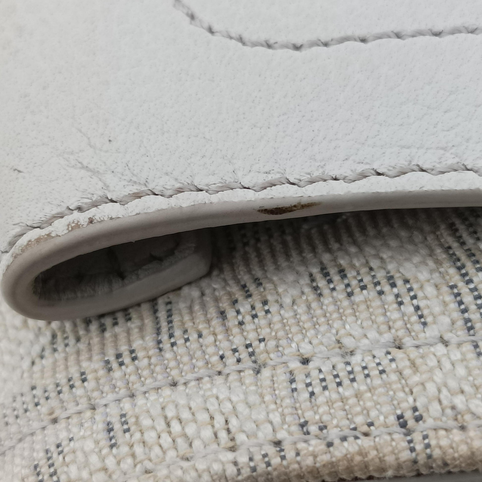 Saddle White Jacquard × Leather 16-BO-0242サドルバッグ ホワイト ジャガード×レザー 16-BO-0242