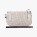 Saddle White Jacquard × Leather 16-BO-0242サドルバッグ ホワイト ジャガード×レザー 16-BO-0242