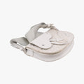 Saddle White Jacquard × Leather 16-BO-0242サドルバッグ ホワイト ジャガード×レザー 16-BO-0242
