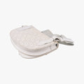 Saddle White Jacquard × Leather 16-BO-0242サドルバッグ ホワイト ジャガード×レザー 16-BO-0242