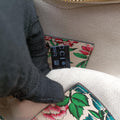 GG Marmont Flower Print Heart Multicolour Leather 740355 A040805972GGマーモント フラワー プリント ハート マルチカラー レザー 740355 A040805972