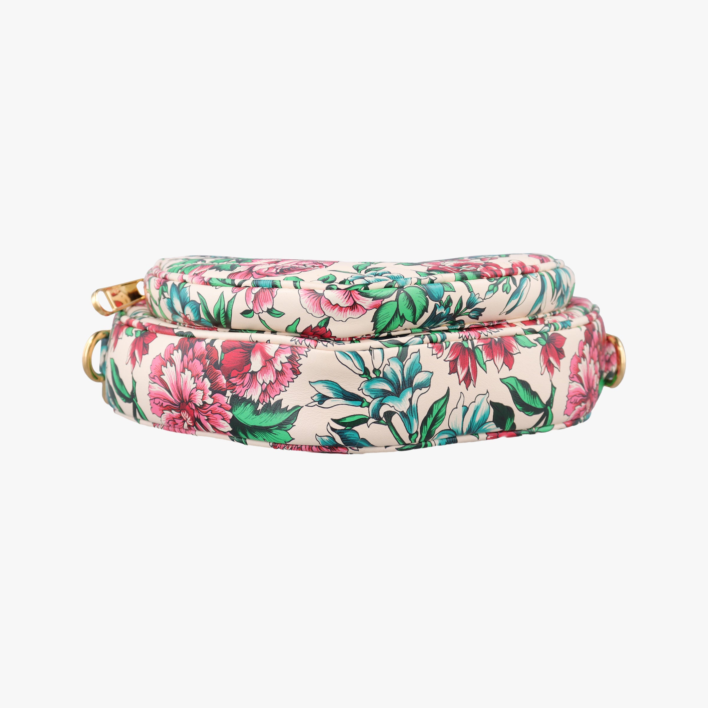 GG Marmont Flower Print Heart Multicolour Leather 740355 A040805972GGマーモント フラワー プリント ハート マルチカラー レザー 740355 A040805972