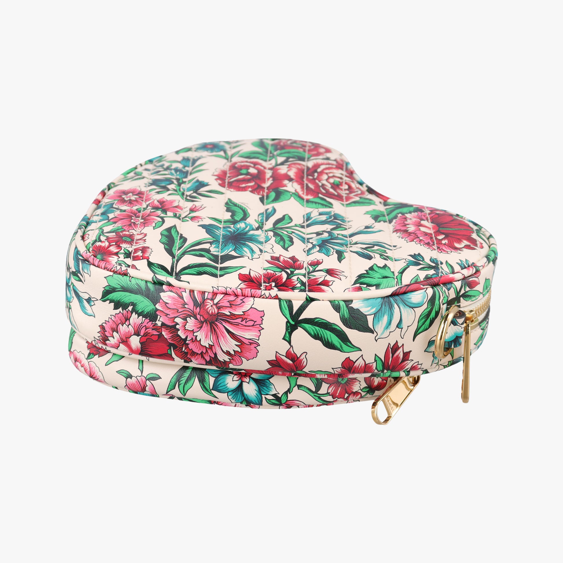 GG Marmont Flower Print Heart Multicolour Leather 740355 A040805972GGマーモント フラワー プリント ハート マルチカラー レザー 740355 A040805972