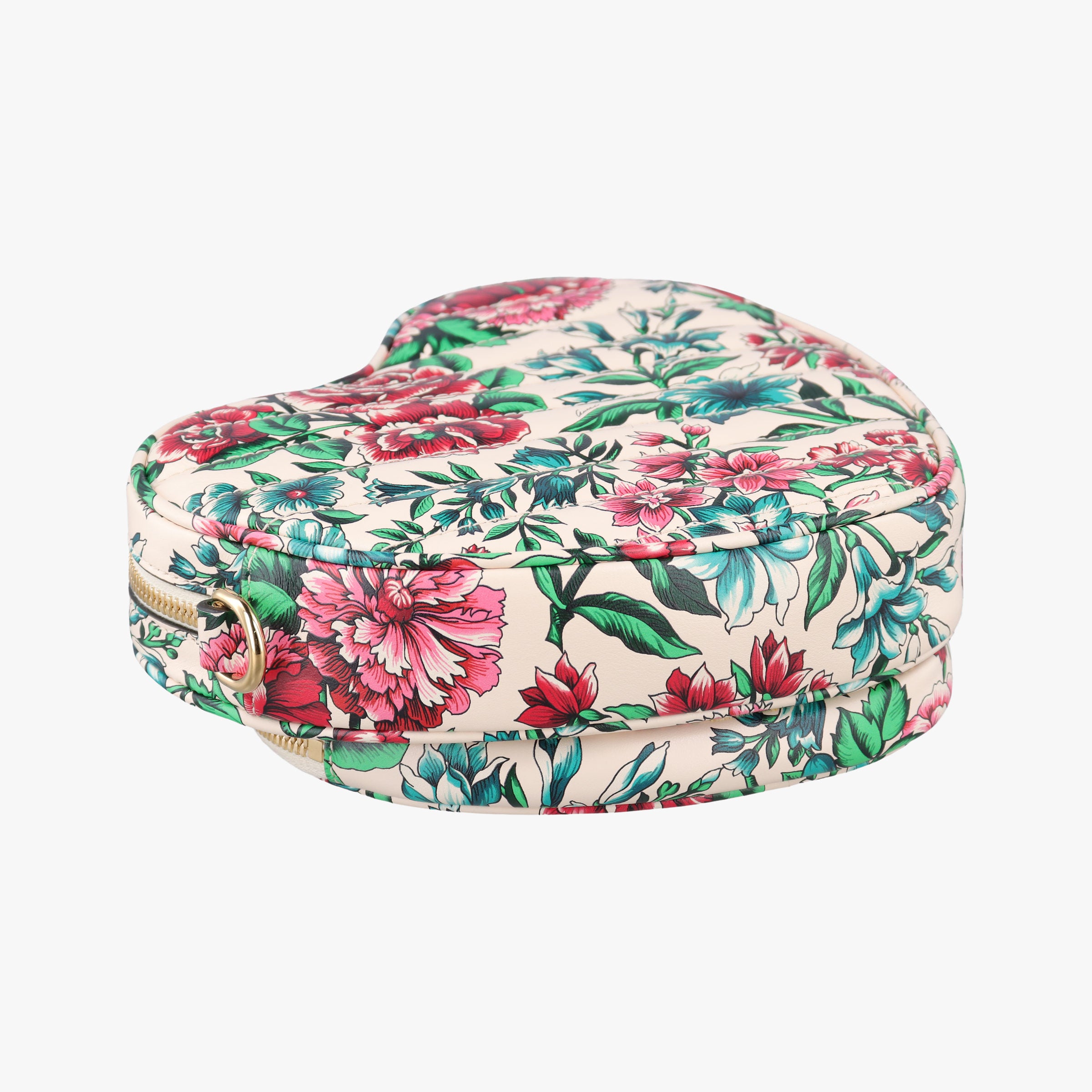 GG Marmont Flower Print Heart Multicolour Leather 740355 A040805972GGマーモント フラワー プリント ハート マルチカラー レザー 740355 A040805972