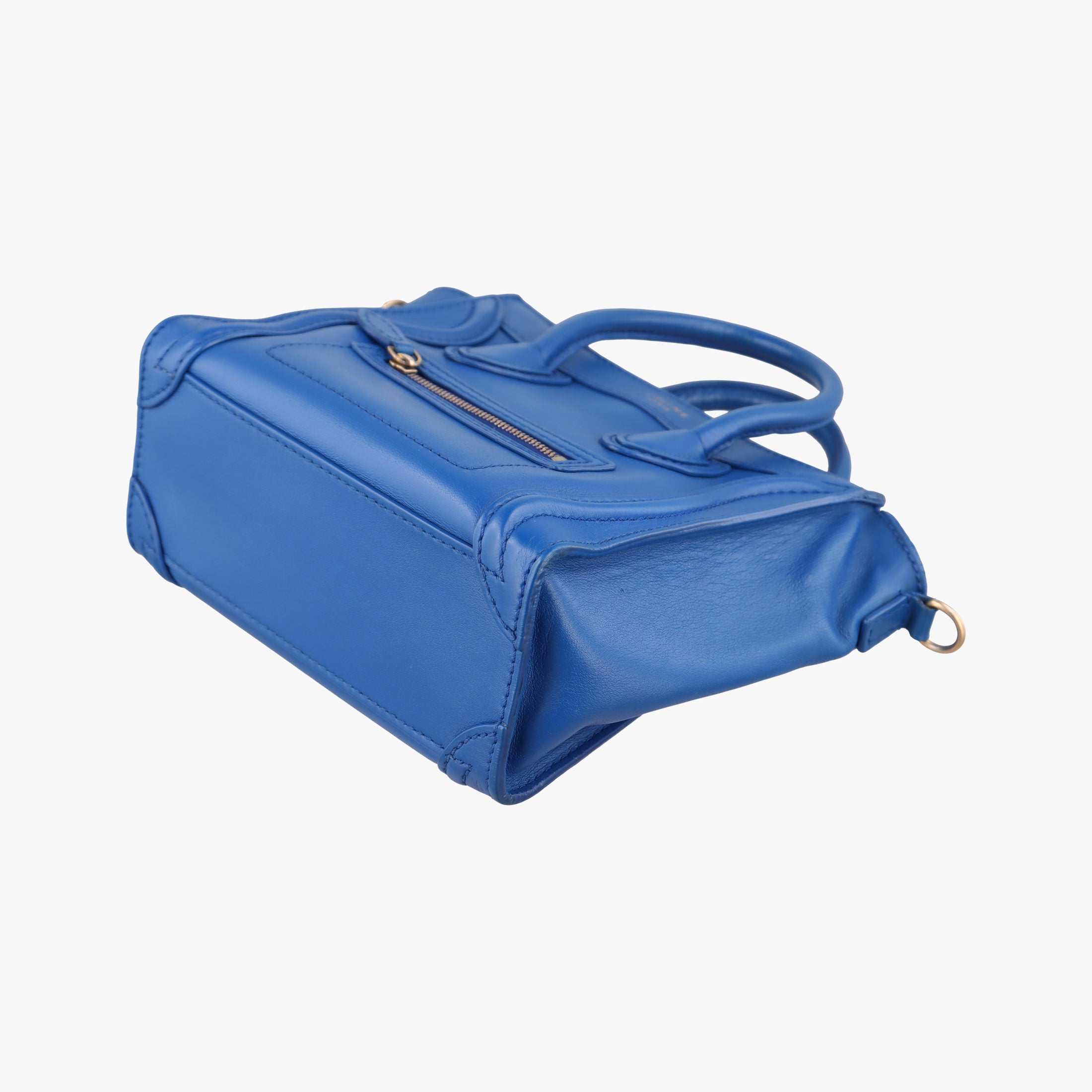 Luggage Mini Shopper Blue Leather F-SA-0152 F-MM-0162ラゲージミニショッパー ブルー レザー F-SA-0152 F-MM-0162