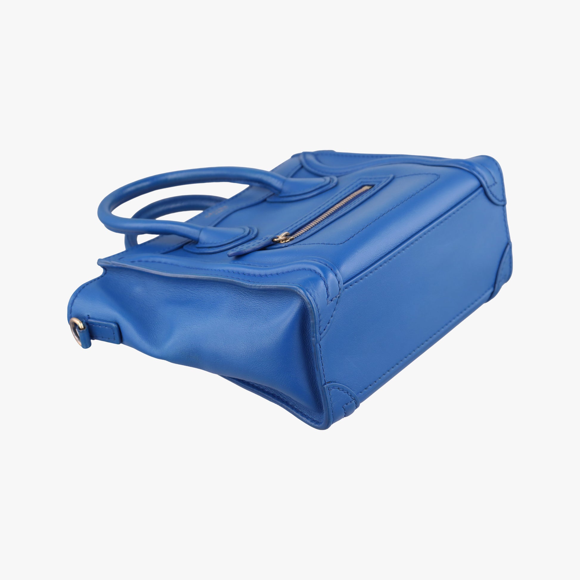 Luggage Mini Shopper Blue Leather F-SA-0152 F-MM-0162ラゲージミニショッパー ブルー レザー F-SA-0152 F-MM-0162