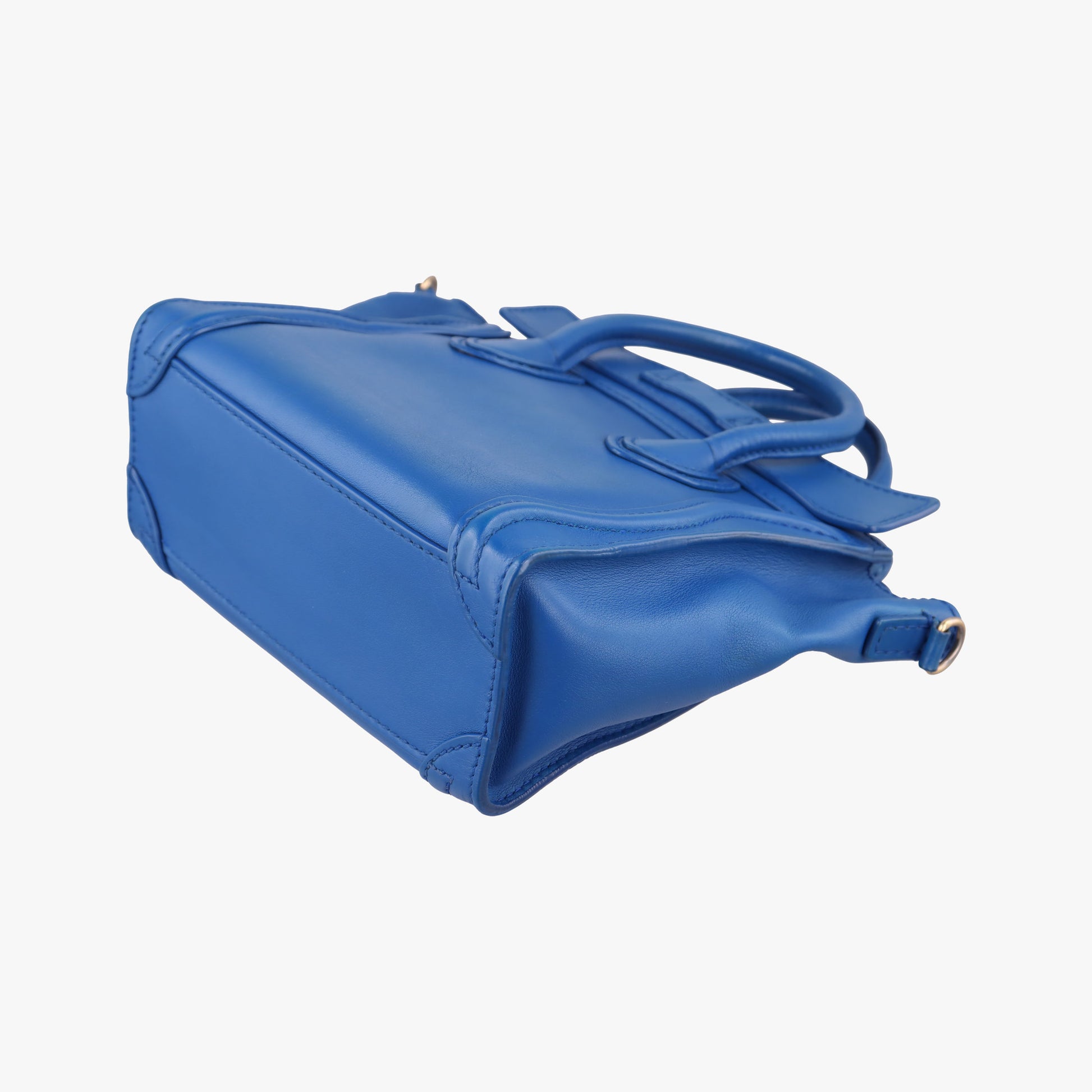 Luggage Mini Shopper Blue Leather F-SA-0152 F-MM-0162ラゲージミニショッパー ブルー レザー F-SA-0152 F-MM-0162