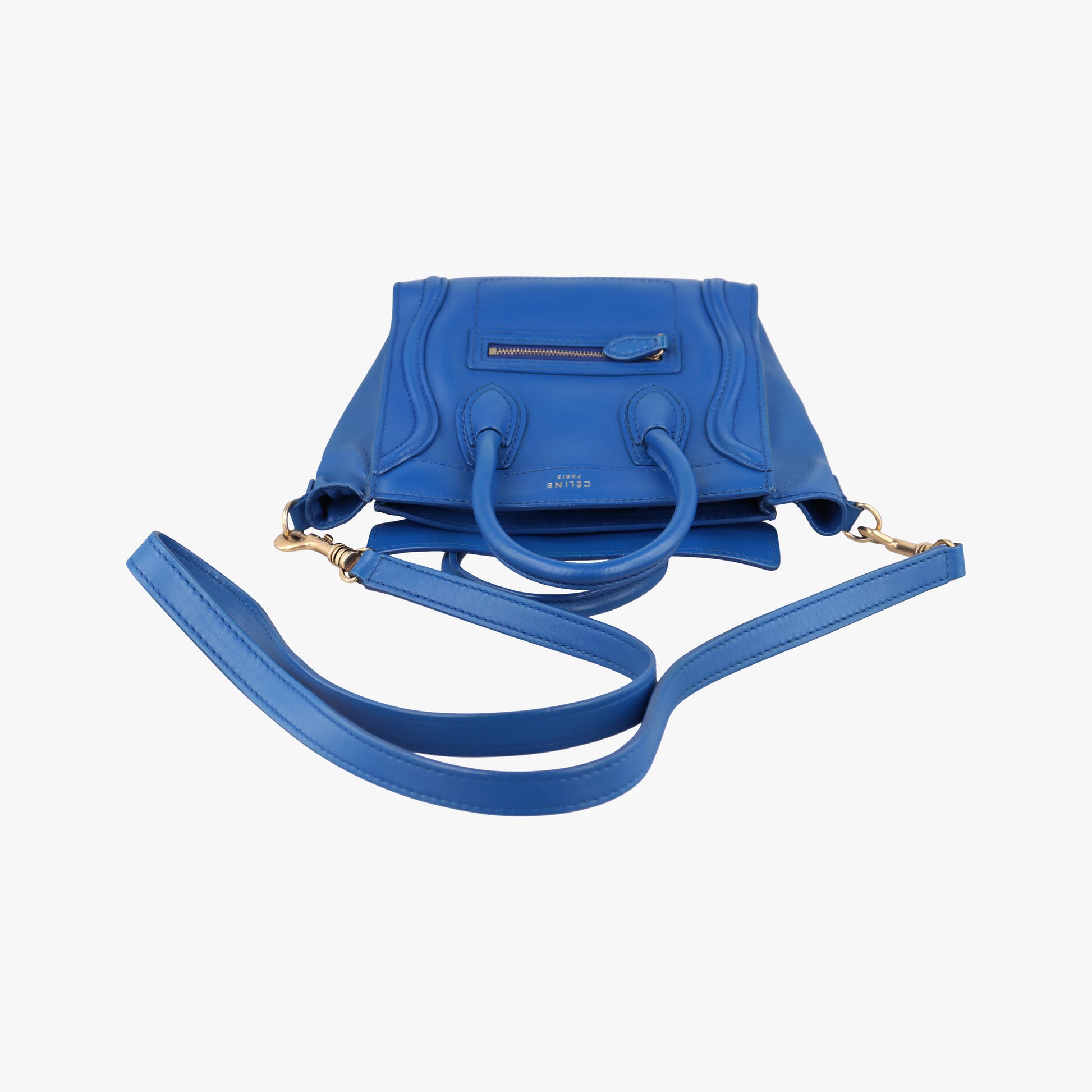 Luggage Mini Shopper Blue Leather F-SA-0152 F-MM-0162ラゲージミニショッパー ブルー レザー F-SA-0152 F-MM-0162