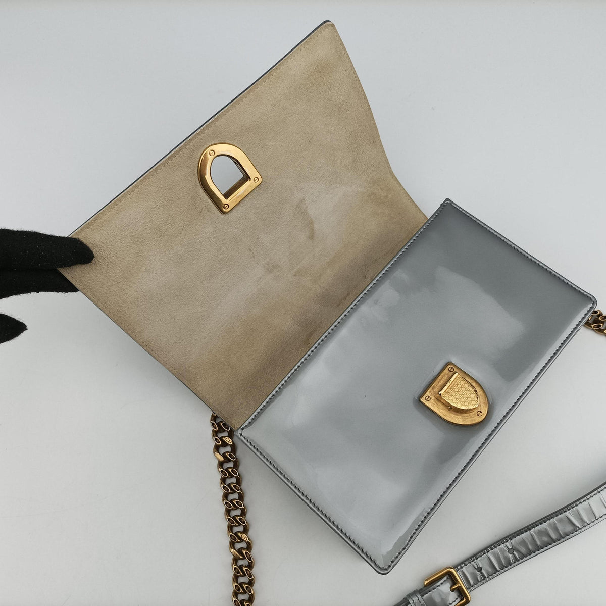 Diorama Silver Patent Leather 13-BO-0118ディオラマ シルバー パテント 13-BO-0118