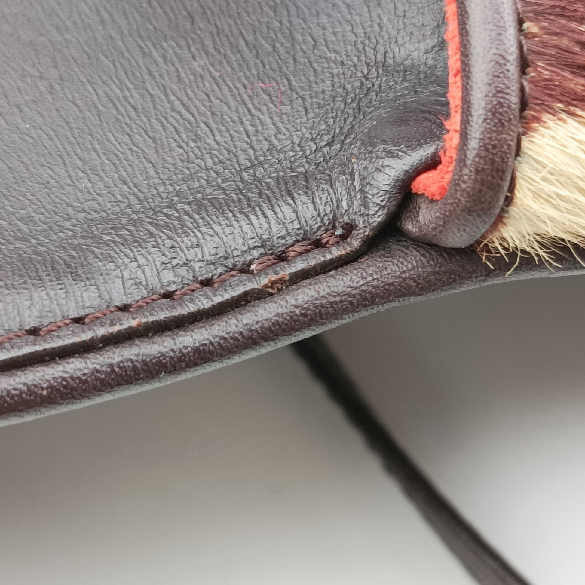 Gazelle  Brown Damier Sauvage Pony Hair M92130 CE0057ガゼル ブラウン / エベヌ ダミエ ソバージュハラコ M92130 CE0057
