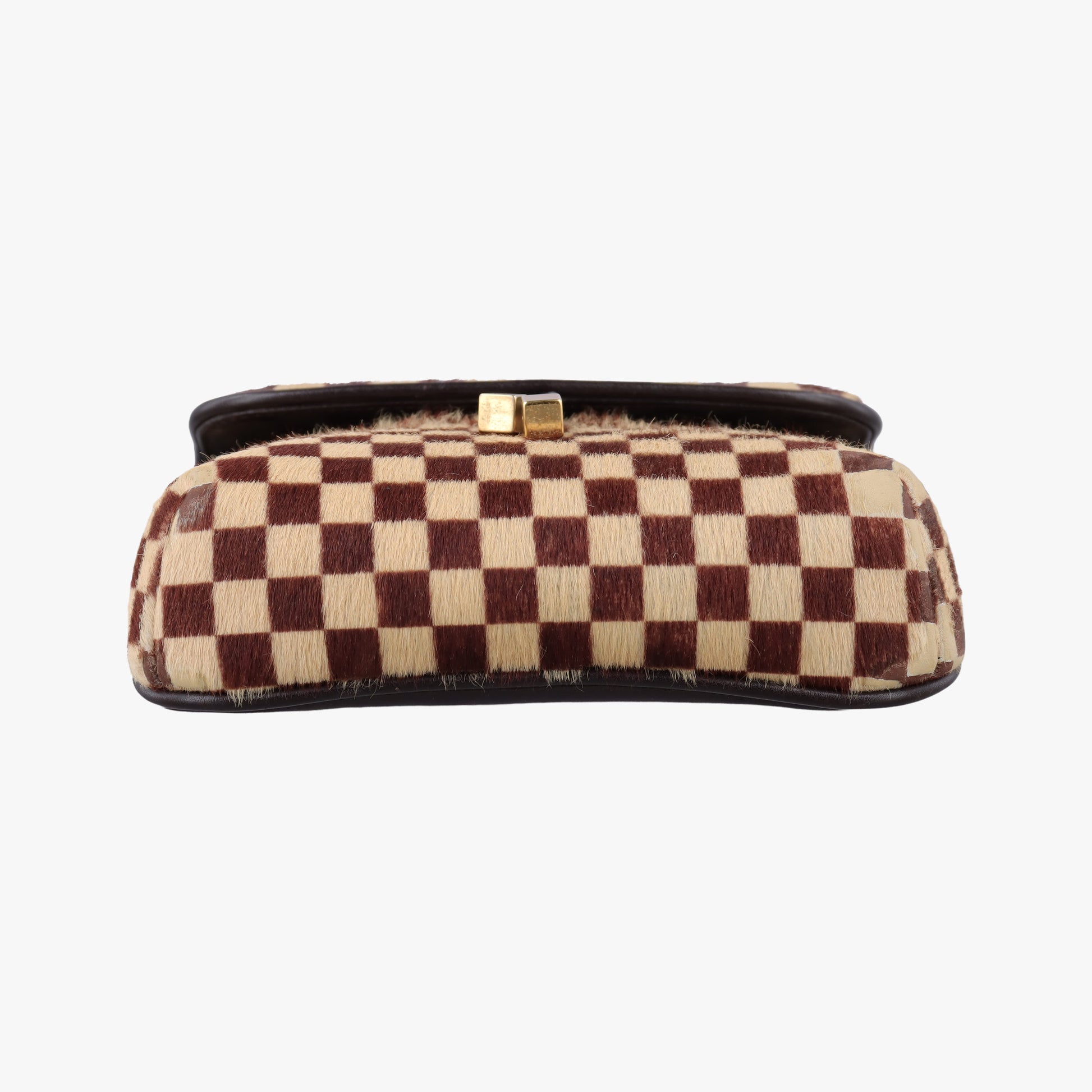 Gazelle  Brown Damier Sauvage Pony Hair M92130 CE0057ガゼル ブラウン / エベヌ ダミエ ソバージュハラコ M92130 CE0057