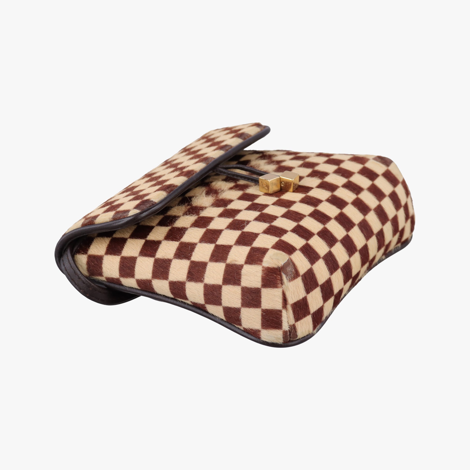 Gazelle  Brown Damier Sauvage Pony Hair M92130 CE0057ガゼル ブラウン / エベヌ ダミエ ソバージュハラコ M92130 CE0057
