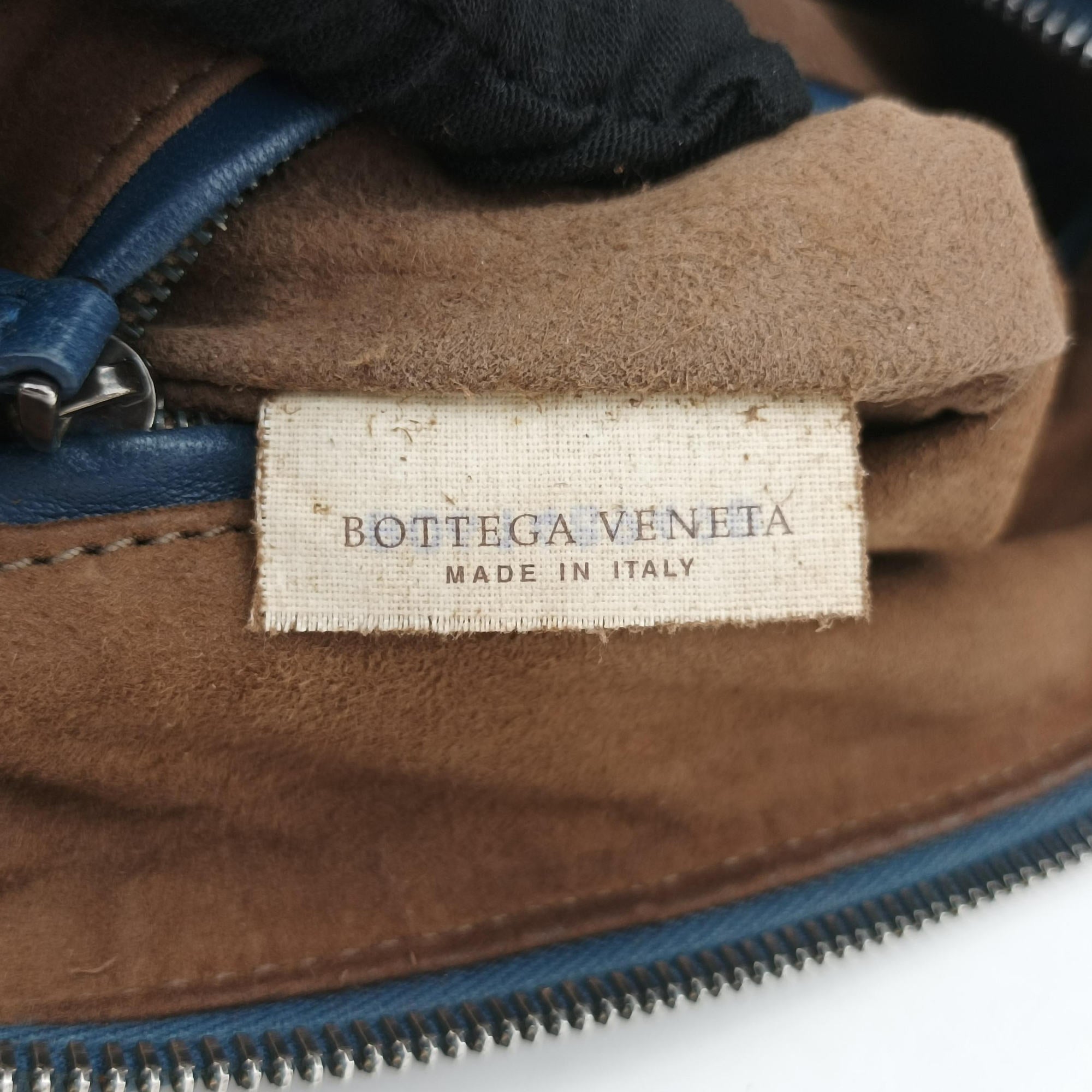 NODINI Intrecciato Blue lambskin B06148949Bノディーニ イントレチャート ブルー ラムスキン B06148949B