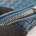 NODINI Intrecciato Blue lambskin B06148949Bノディーニ イントレチャート ブルー ラムスキン B06148949B