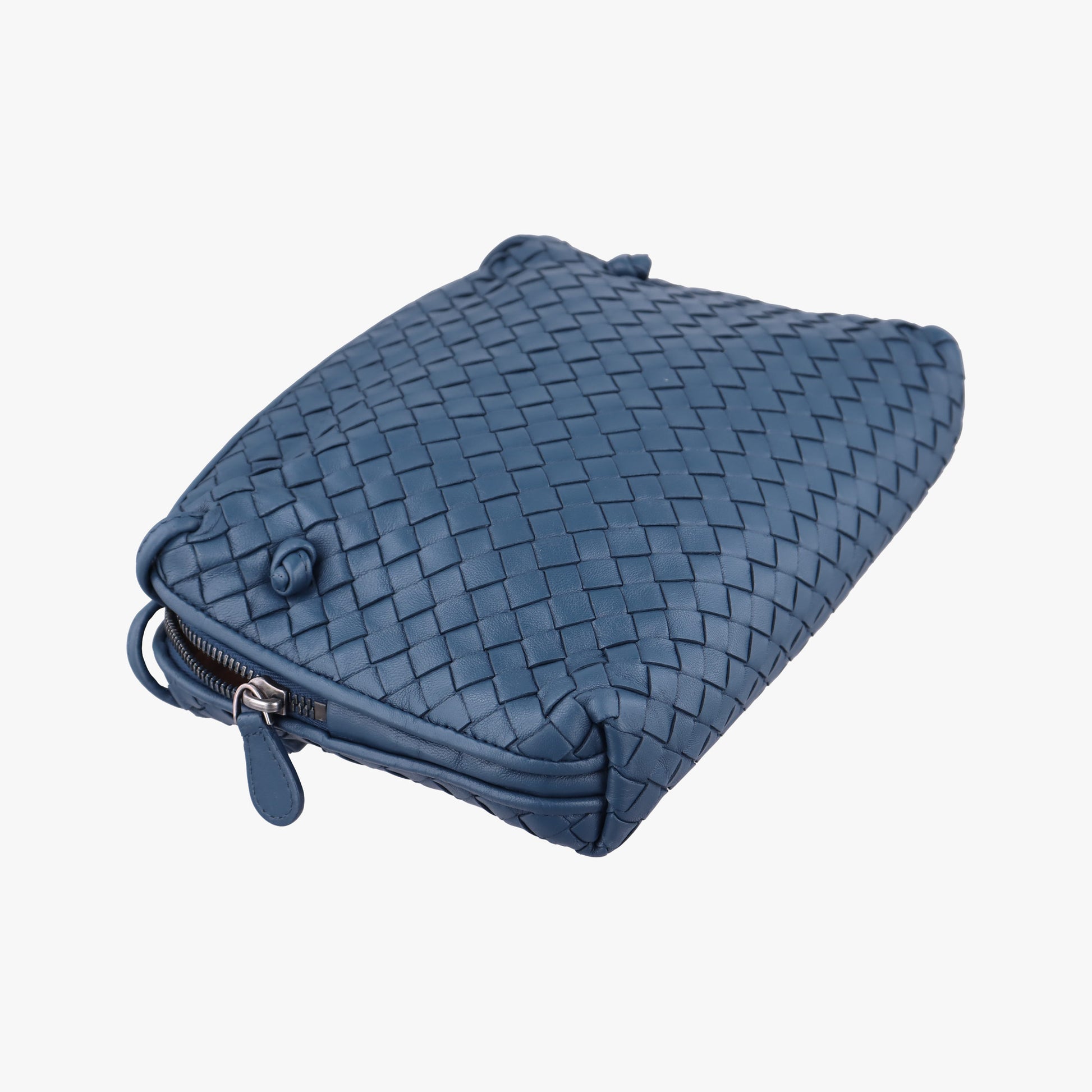 NODINI Intrecciato Blue lambskin B06148949Bノディーニ イントレチャート ブルー ラムスキン B06148949B