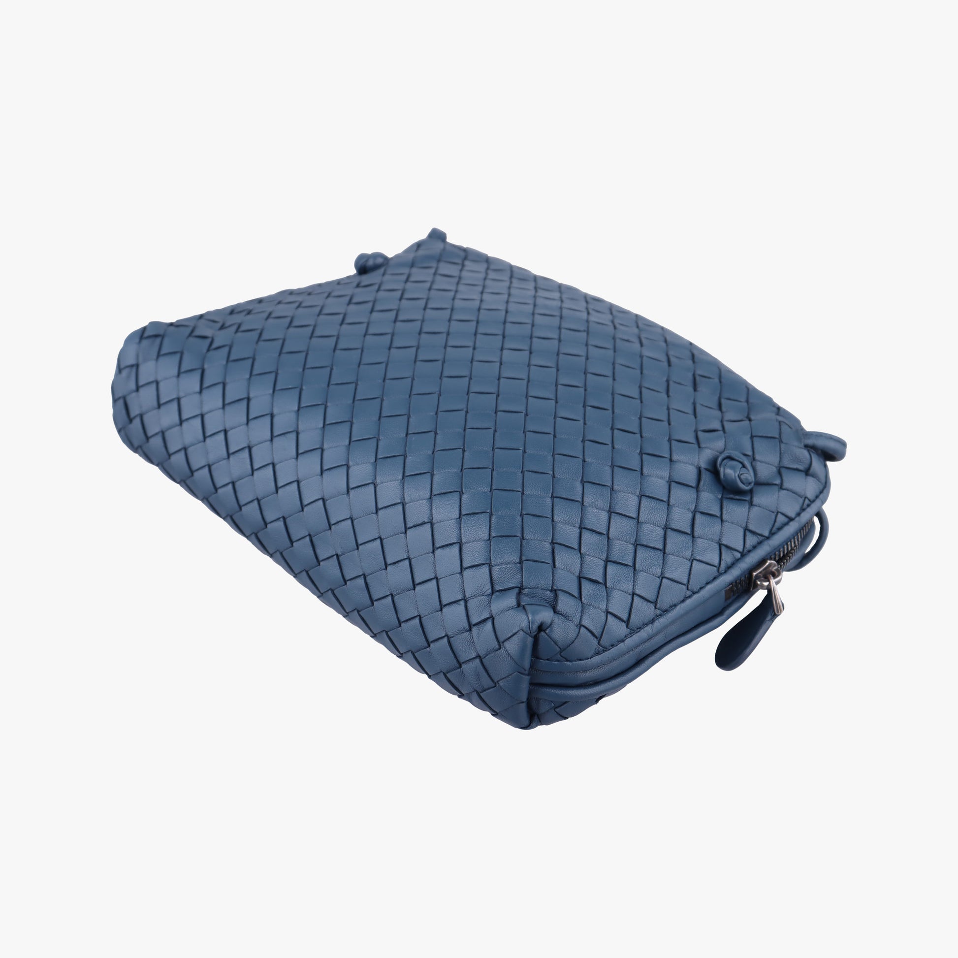 NODINI Intrecciato Blue lambskin B06148949Bノディーニ イントレチャート ブルー ラムスキン B06148949B