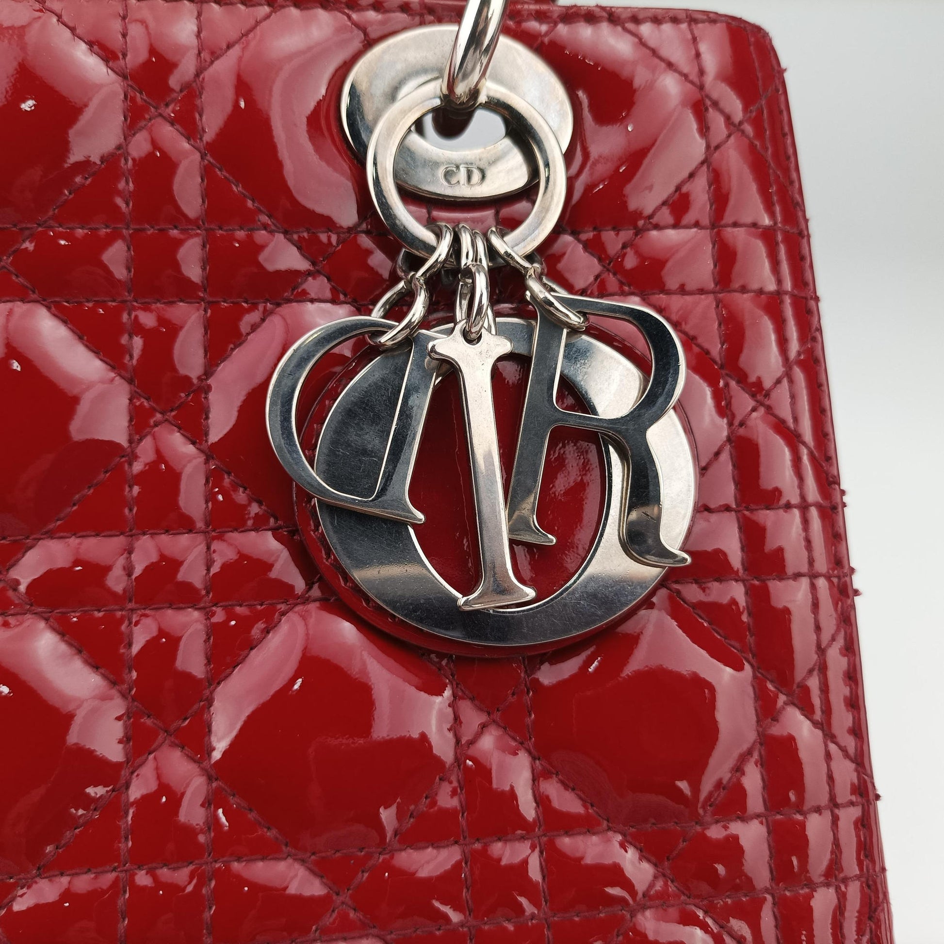 Lady Dior Red patent 16-BO-0131 Bレディディオール レッド パテント 16-BO-0131 B