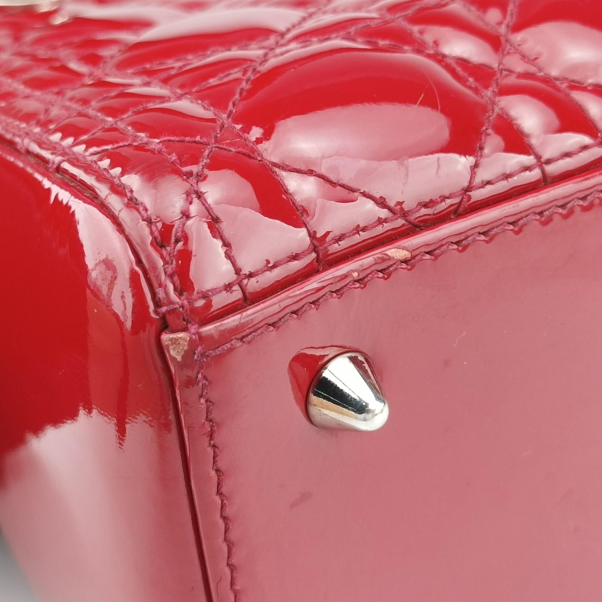 Lady Dior Red patent 16-BO-0131 Bレディディオール レッド パテント 16-BO-0131 B