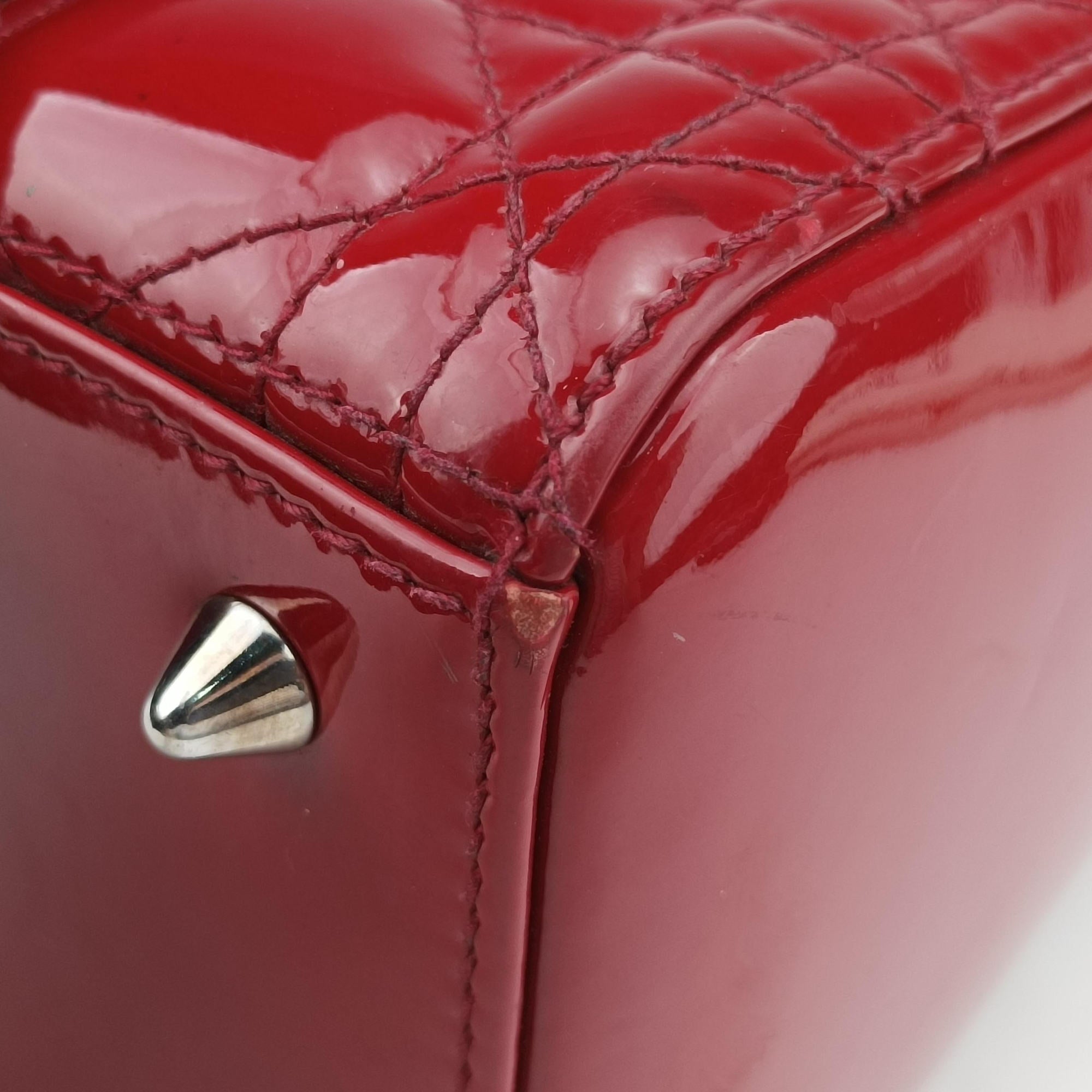 Lady Dior Red patent 16-BO-0131 Bレディディオール レッド パテント 16-BO-0131 B
