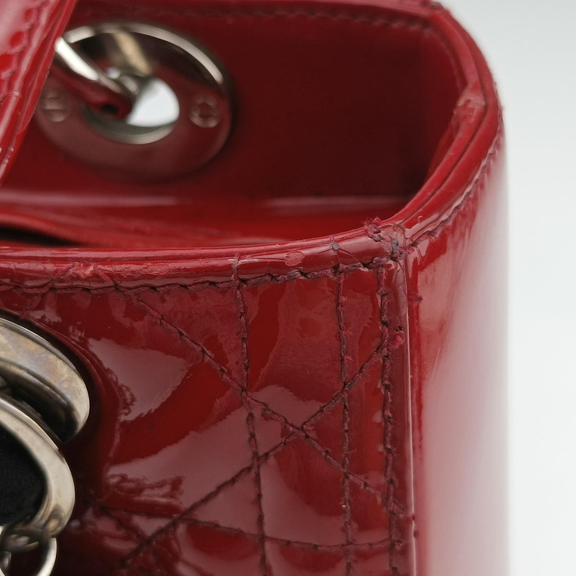 Lady Dior Red patent 16-BO-0131 Bレディディオール レッド パテント 16-BO-0131 B