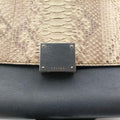 Trapeze Brown × Black ×Beige Snakeskin × Leather S-CU-1102トラペーズミディアム ブラウン × ブラック ×ベージュ スネークスキン × レザー S-CU-1102