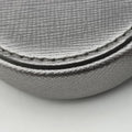 Triangle logo Silver Saffiano Leather 1DH030 85トライアングルロゴ シルバー サフィアーノレザー 1DH030 85