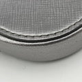 Triangle logo Silver Saffiano Leather 1DH030 85トライアングルロゴ シルバー サフィアーノレザー 1DH030 85