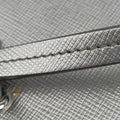 Triangle logo Silver Saffiano Leather 1DH030 85トライアングルロゴ シルバー サフィアーノレザー 1DH030 85