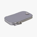 Triangle logo Silver Saffiano Leather 1DH030 85トライアングルロゴ シルバー サフィアーノレザー 1DH030 85