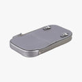Triangle logo Silver Saffiano Leather 1DH030 85トライアングルロゴ シルバー サフィアーノレザー 1DH030 85