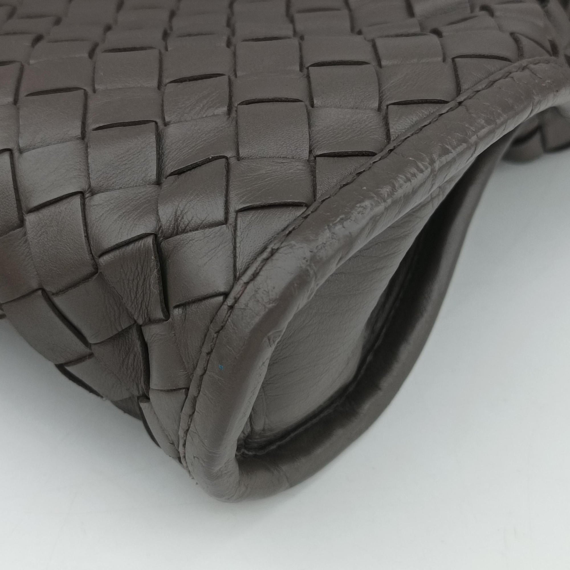 Intrecciato Brown lambskin B00028619Zイントレチャート ブラウン ラムスキン B00028619Z