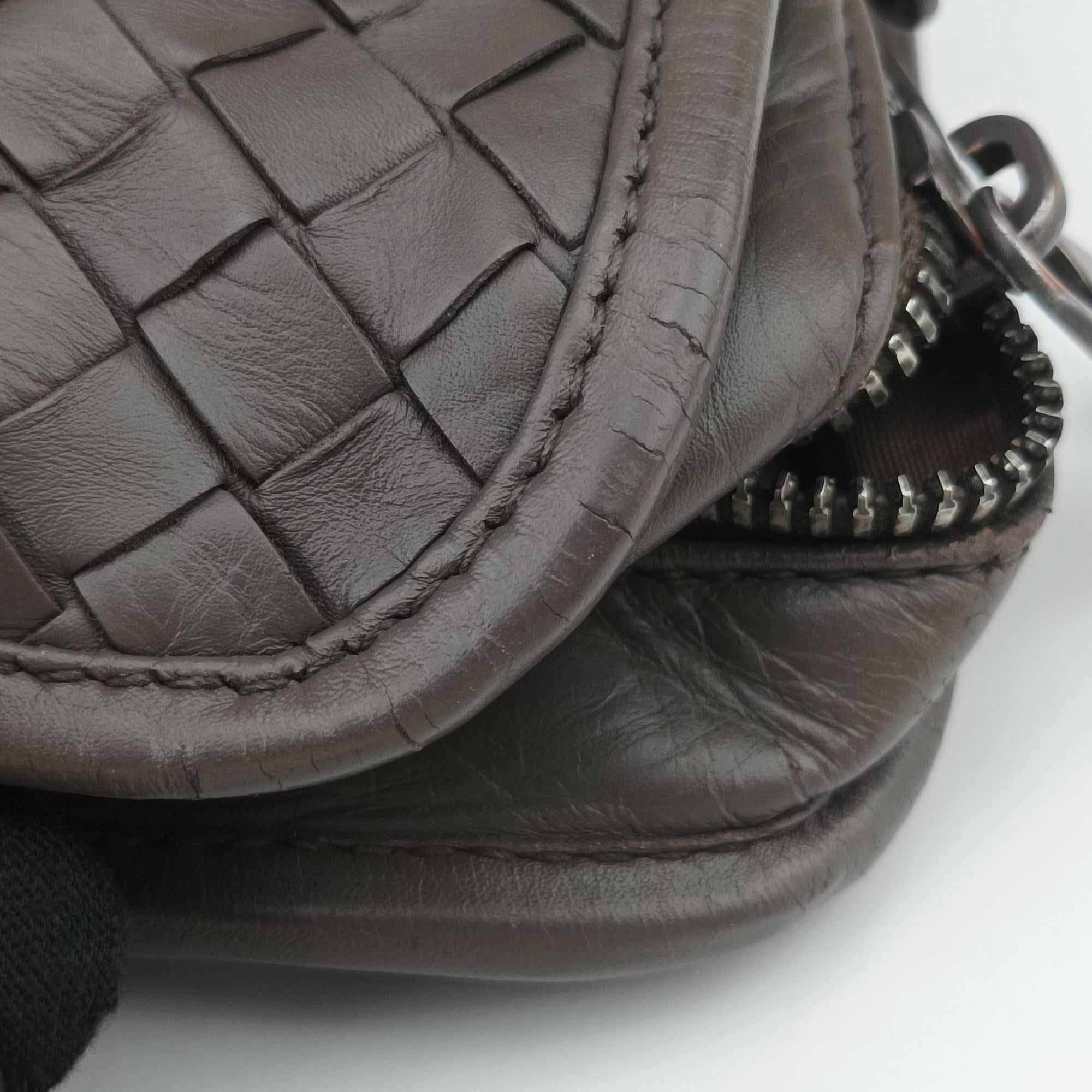 Intrecciato Brown lambskin B00028619Zイントレチャート ブラウン ラムスキン B00028619Z