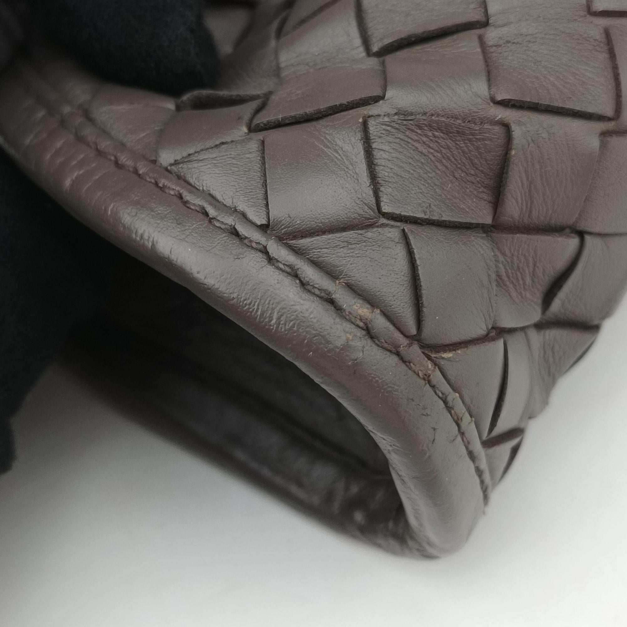 Intrecciato Brown lambskin B00028619Zイントレチャート ブラウン ラムスキン B00028619Z