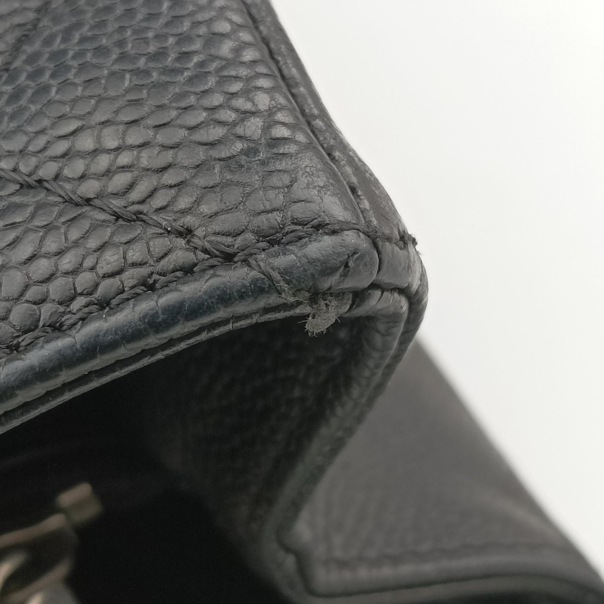 Matelasse Cocomark GST Black caviar skin A20995 12509894マトラッセ ココマークGST ブラック キャビアスキン A20995 12509894