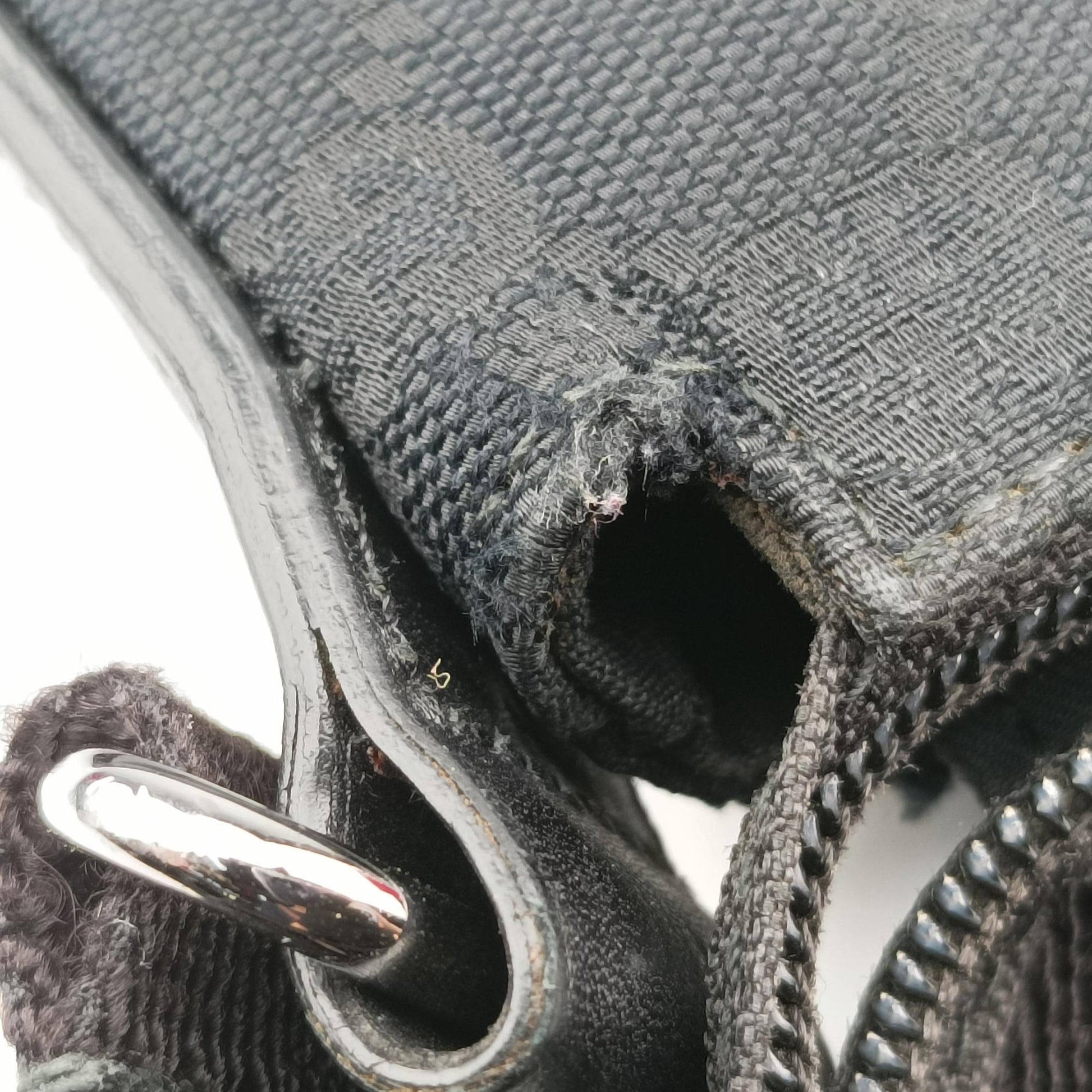 Flora Black Leather×Canvas 145857 E010120725フローラ ブラック レザー×キャンバス 145857 E010120725